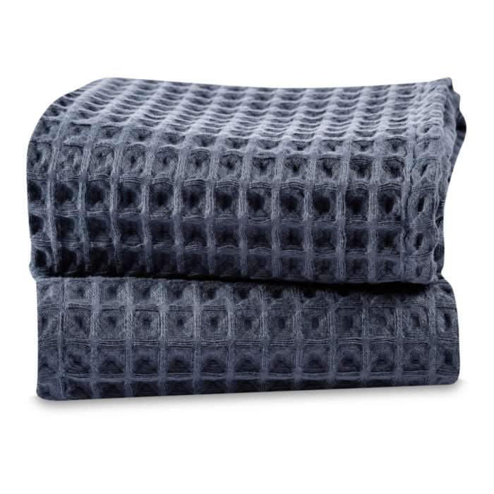 Набор полотенец кухонных VALENCIA 50х70 см, 2 шт, хлопок, серый, п/к WO HOME WO1086