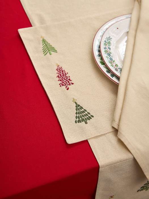 Салфетка под приборы frozen pines из коллекции new year essential, 33х48 см Tkano TK25-PM0020