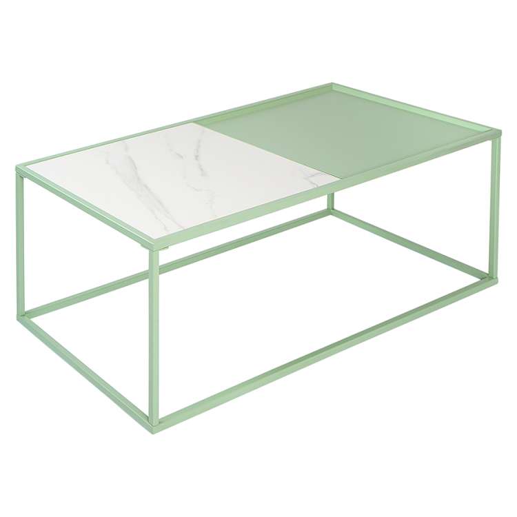 Столик журнальный mayen, 110х50 см, белый/зеленый Bergenson Bjorn BB0000483