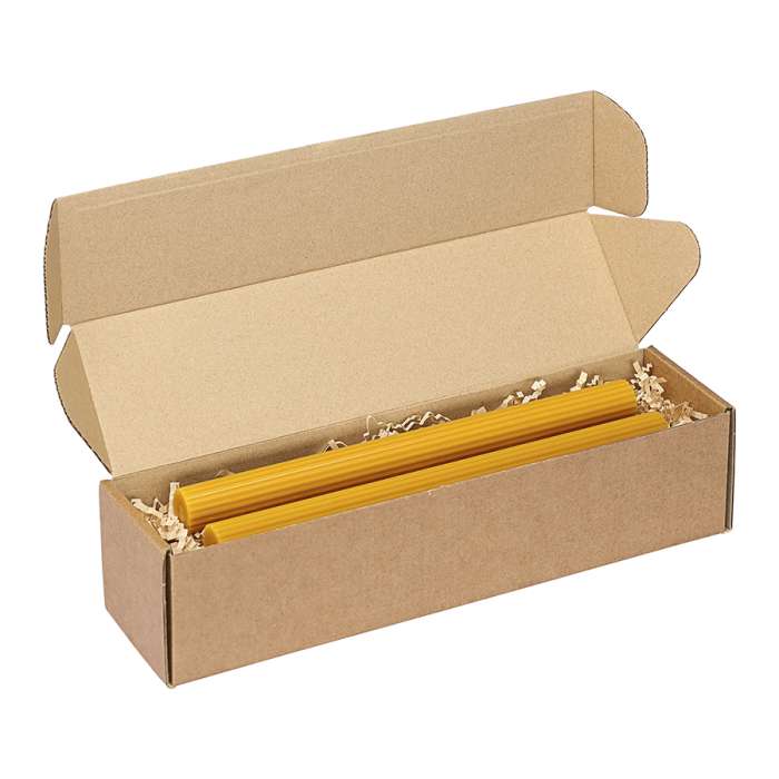 Набор из двух свечей цвета карри из коллекции edge, 24,5 см Tkano TK24-CND0009