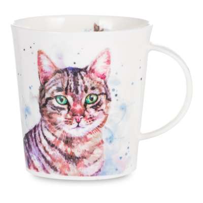 Кружка Dunoon Серый кот Ломонд 320 мл, фарфор костяной