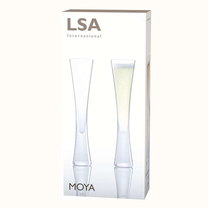 Набор из 2 бокалов-флейт Moya 170 мл прозрачный LSA G474-04-985