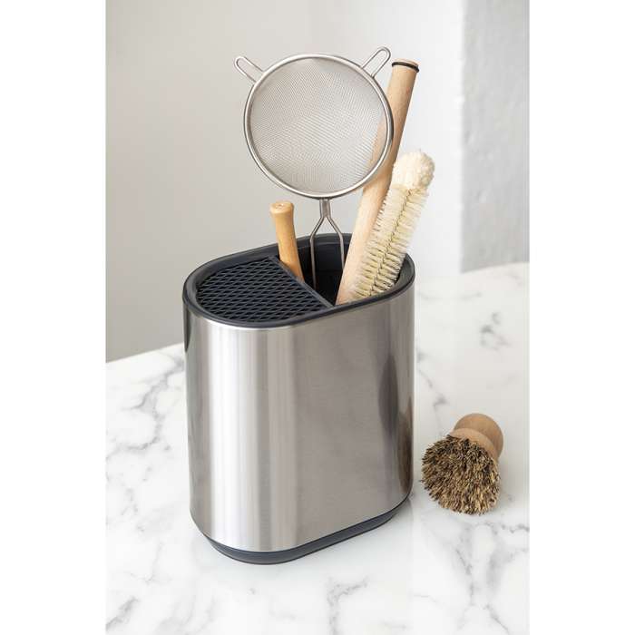 Органайзер для кухонных принадлежностей Atle, 18х11,5х19,4 см, серебристый SMART SOLUTIONS HF-ATL-ORG-KNF-ABS-CHR