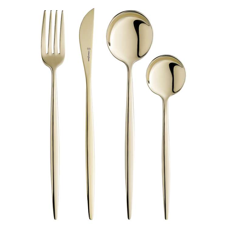 Набор столовых приборов globe, золотистые, 16 пред. Liberty Jones LJ0000205