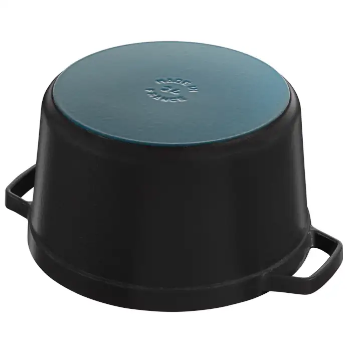 Кокот круглый, высокий, 24 см, 4,7 л черный STAUB 12502423