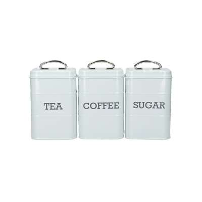 Набор емкостей для хранения чая, кофе, сахара  LIVING NOSTALGIA Kitchen Craft LNTCSSETBLU