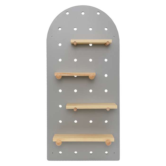 Полка настенная Shely, 38х80 см, серая BERG TL-BB-SFRC-GR-38-80