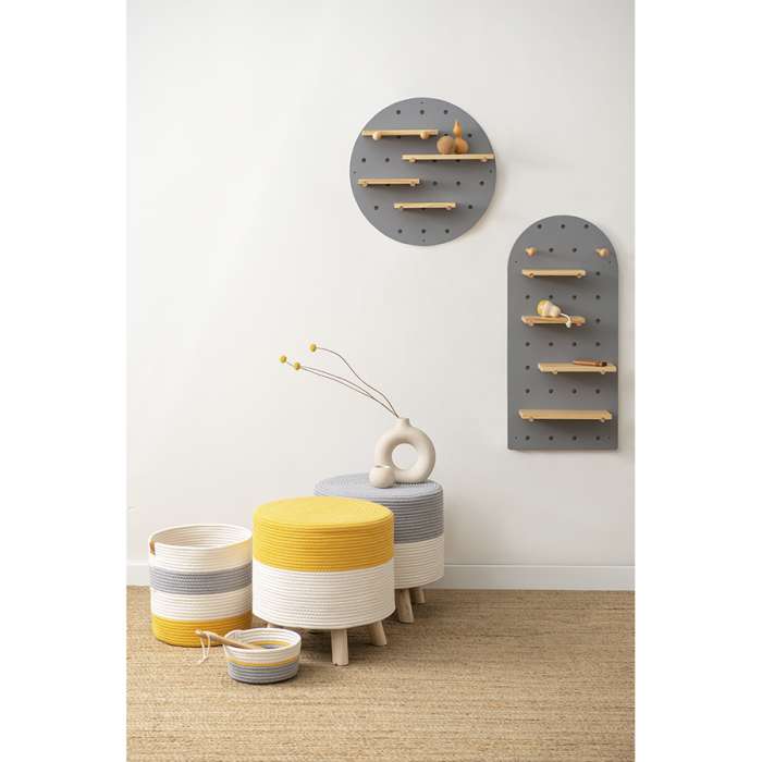 Полка настенная Shely, 38х80 см, серая BERG TL-BB-SFRC-GR-38-80