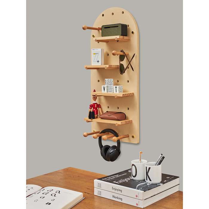 Полка настенная Shely, 38х80 см, серая BERG TL-BB-SFRC-GR-38-80