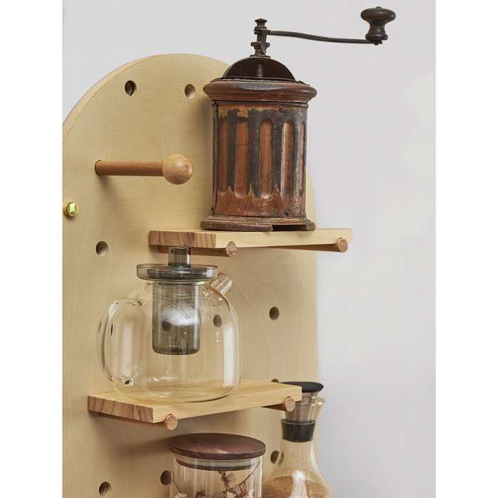 Полка настенная Shely, 38х80 см, серая BERG TL-BB-SFRC-GR-38-80