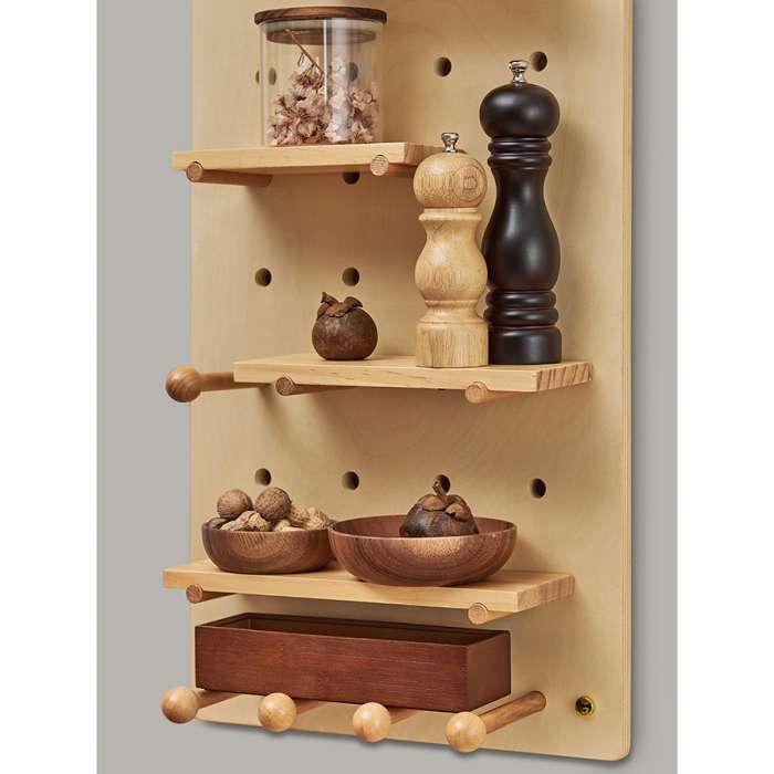 Полка настенная Shely, 38х80 см, серая BERG TL-BB-SFRC-GR-38-80