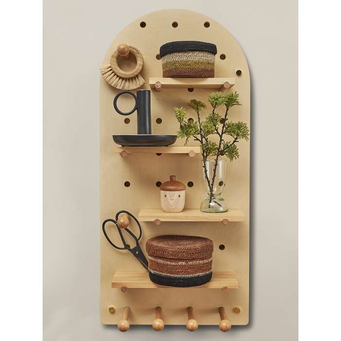 Полка настенная Shely, 38х80 см, серая BERG TL-BB-SFRC-GR-38-80