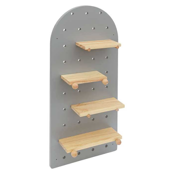 Полка настенная Shely, 38х80 см, серая BERG TL-BB-SFRC-GR-38-80