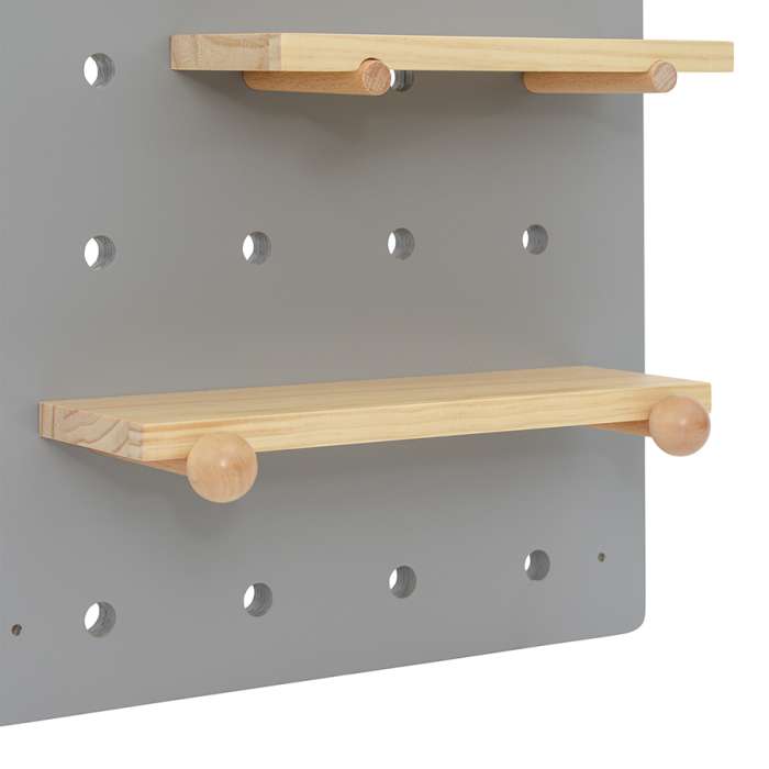 Полка настенная Shely, 38х80 см, серая BERG TL-BB-SFRC-GR-38-80