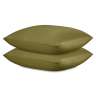 Набор наволочек из премиального сатина оливкового цвета из коллекции essential, 70х70 см Tkano TK25-PC0002
