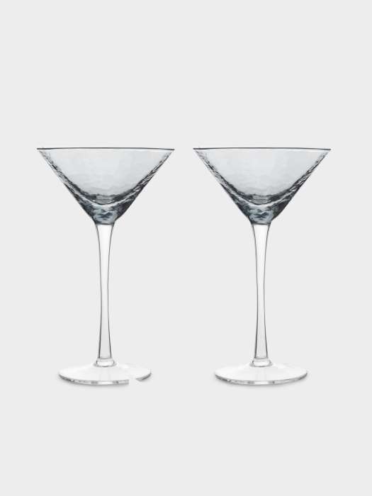 Бокал для мартини, 150 мл, 2 шт, стекло, серый, Nocturne ANNA LAFARG ANLAF-TJ0552