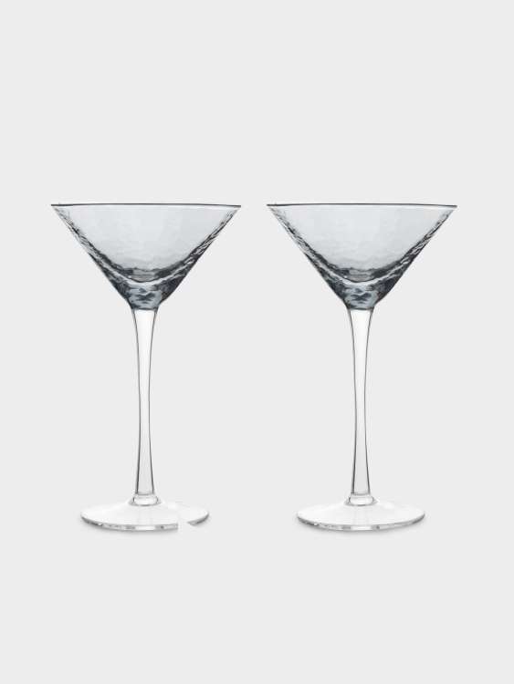 Бокал для мартини, 150 мл, 2 шт, стекло, серый, Nocturne ANNA LAFARG ANLAF-TJ0552