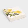 Салфетки бумажные, 21х21 см, 20 шт, квадратные, белые, Лимоны, Palermo ANNA LAFARG ANLAF-WUH-S26-01