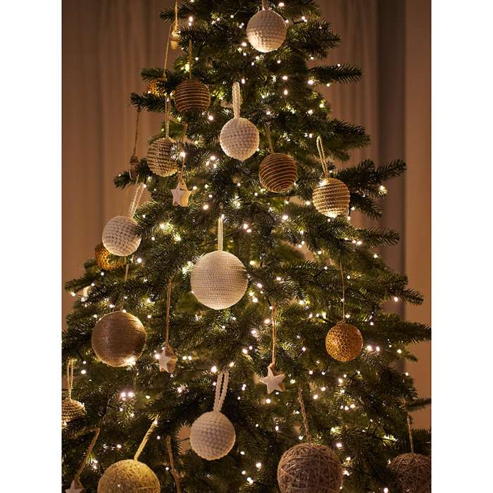 Набор ёлочных украшений fluffy white из коллекции new year essential, 3 шт. Tkano TK24-NY_DEC0016