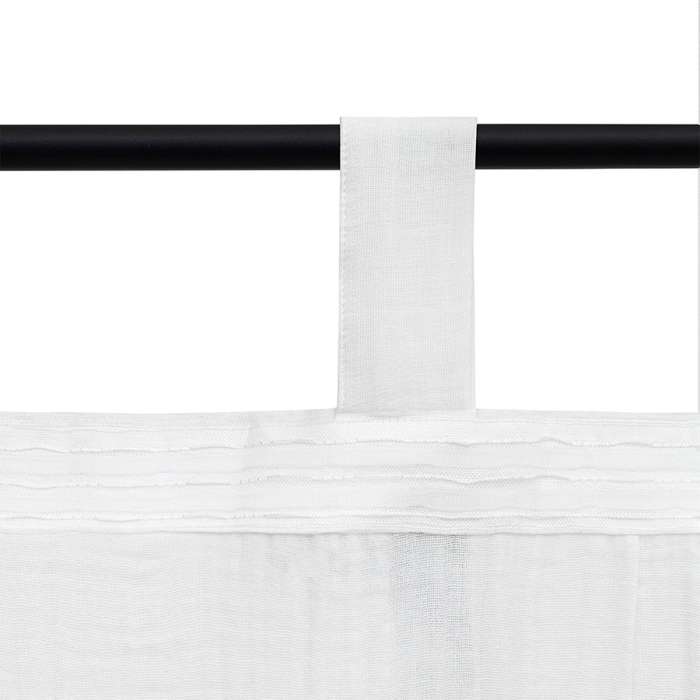 Штора из муслина с декором синего цвета из коллекции essential, 150х290 см Tkano TK24-CUR0002