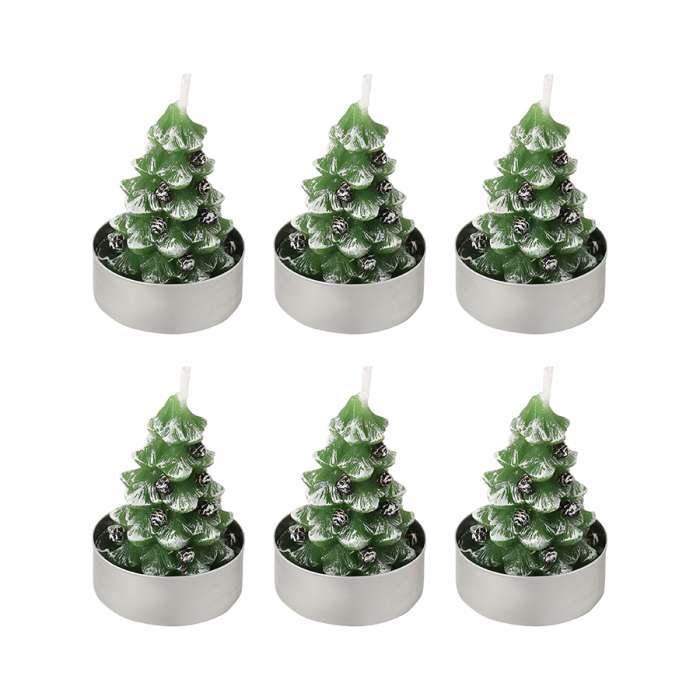 Набор декоративных свечей enchanted woods из коллекции new year essential, 6 шт. Tkano TK25-NY_CND0003