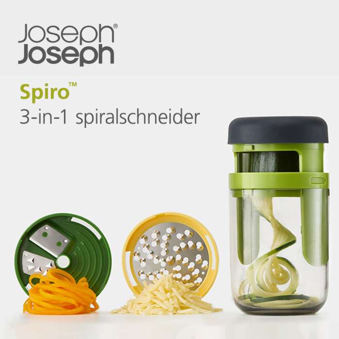 Терка спиралайзер с тремя лезвиями и контейнером для хранения spiro JOSEPH JOSEPH 20105