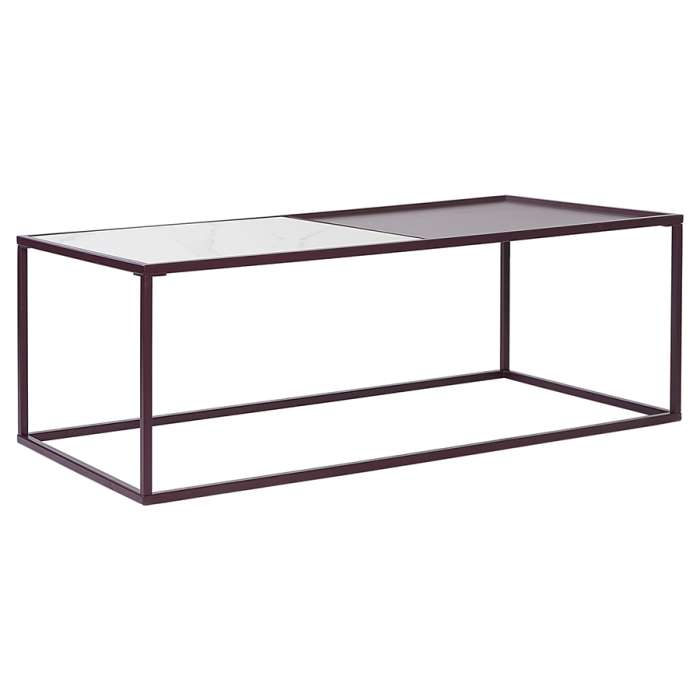 Столик журнальный mayen, 110х50 см, белый/сливовый Bergenson Bjorn BB0000484