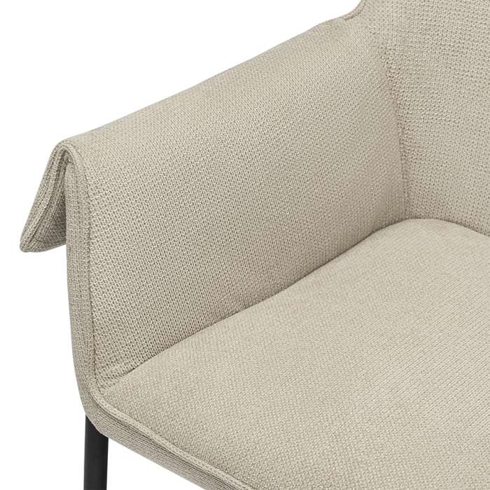 Стул aline, шенилл, серо-бежевый/черный Bergenson Bjorn BB0000631