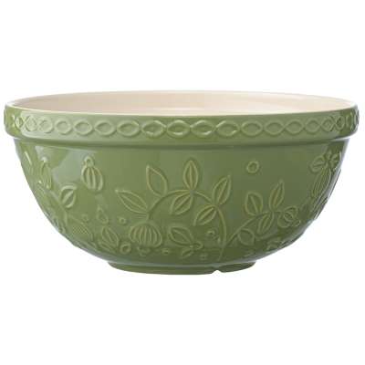 Миска зеленого цвета с рельефным узором Ягоды Тайги из коллекции russian north, 2,5 л Tkano TK22-TW_BW0011