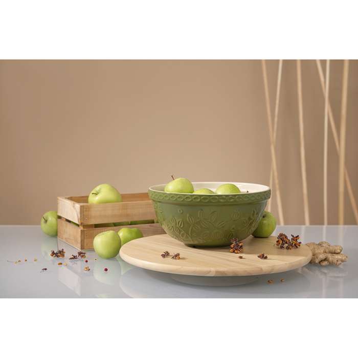 Миска зеленого цвета с рельефным узором Ягоды Тайги из коллекции russian north, 2,5 л Tkano TK22-TW_BW0011