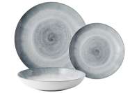 Сервиз обеденный, 4 перс, 12 пр, керамика, серо-голубой, Vulcano LUNASOL  LU-492700