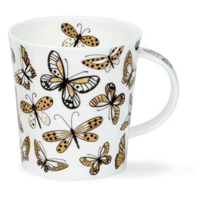 Кружка Dunoon Бабочки Ломонд 320 мл, фарфор костяной