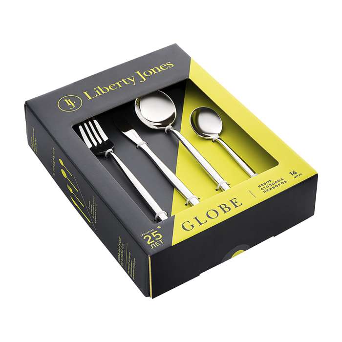 Набор столовых приборов globe, серебристые, 16 пред. Liberty Jones LJ0000204