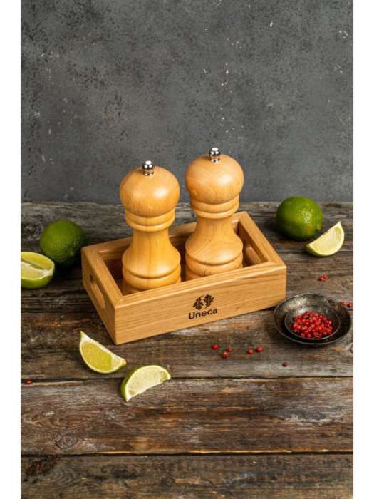 Подставка для масла и уксуса дубовая 18х10х5 UNECA ДРБ-931/1