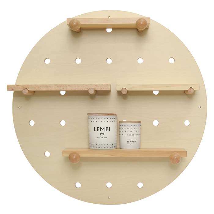 Пегборд shely, D50 см, светлое дерево Bergenson Bjorn TL-BB-SFRND-NT-50