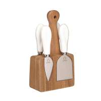 Набор ножей для сыра (ножи 4 шт., подставка для ножей 1 шт.) Kitchen Craft ARTCHEESESET
