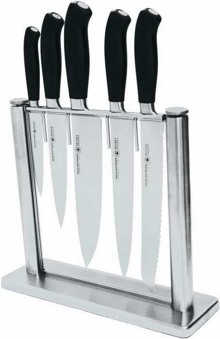 Подставка для 5-ти ножей стеклянная FELIX SOLINGEN PLATINUM 950011