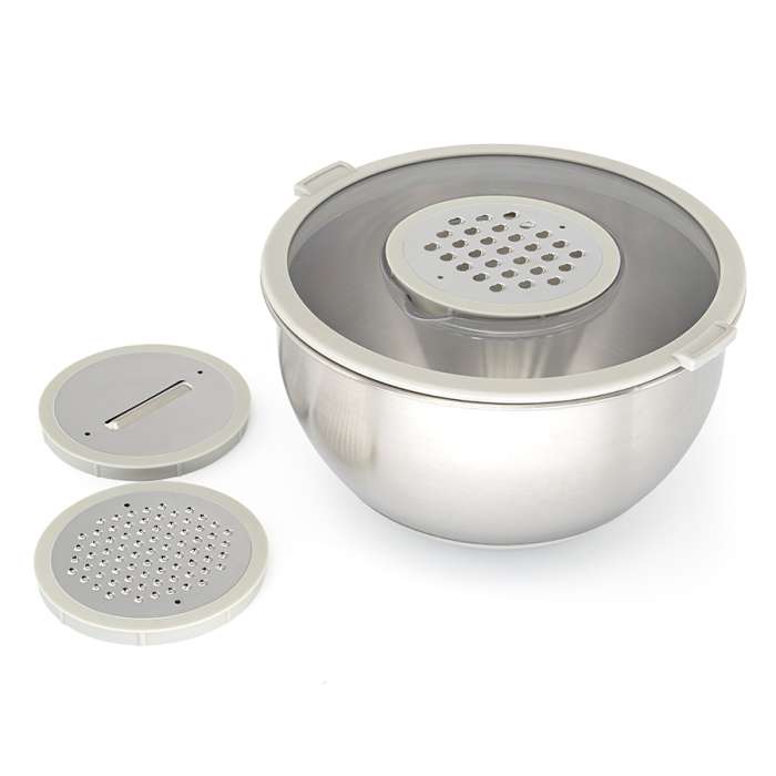 Миска стальная balance с крышкой и терками, 5 л Smart Solutions SS0000417