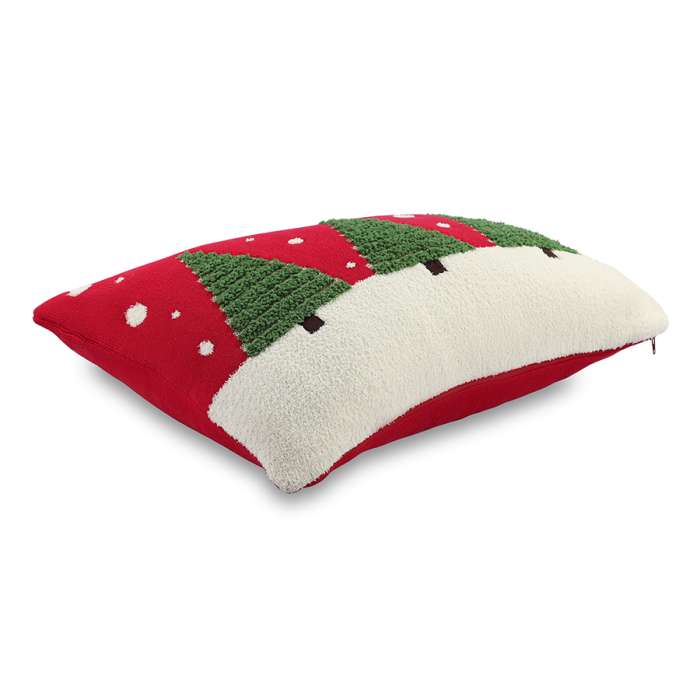 Подушка вязаная с новогодним рисунком festive wood из коллекции new year essential, 40x60 см Tkano TK25-CU0020