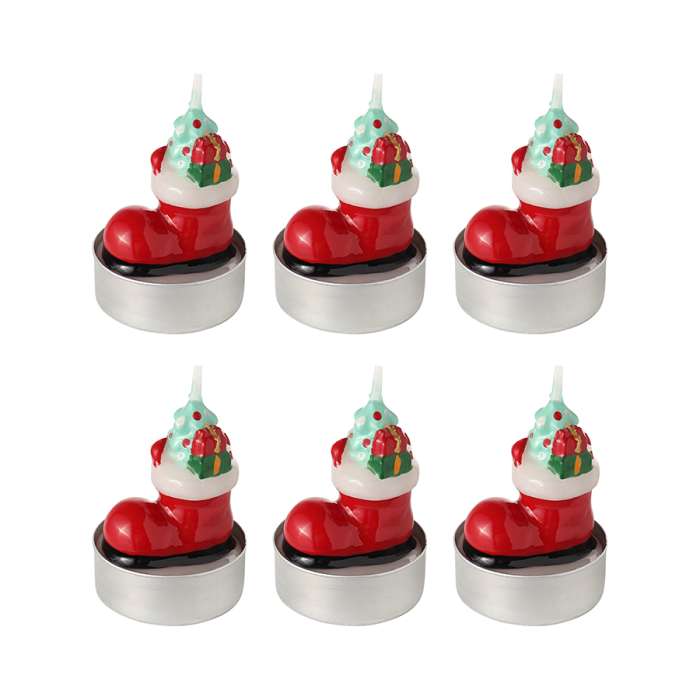 Набор декоративных свечей festive stocking из коллекции new year essential, 6 шт. Tkano TK25-NY_CND0002