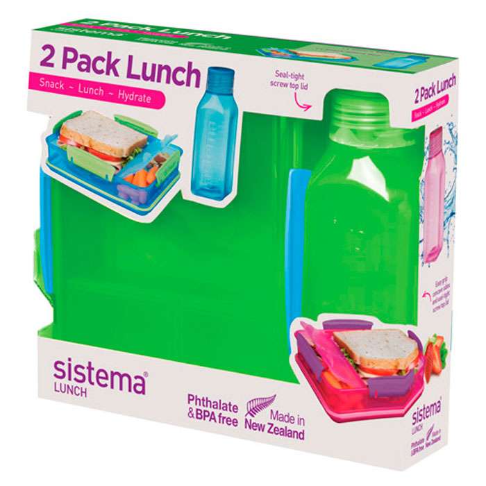 Набор Lunch: контейнер 975 мл и бутылка 475 мл   SISTEMA  1597