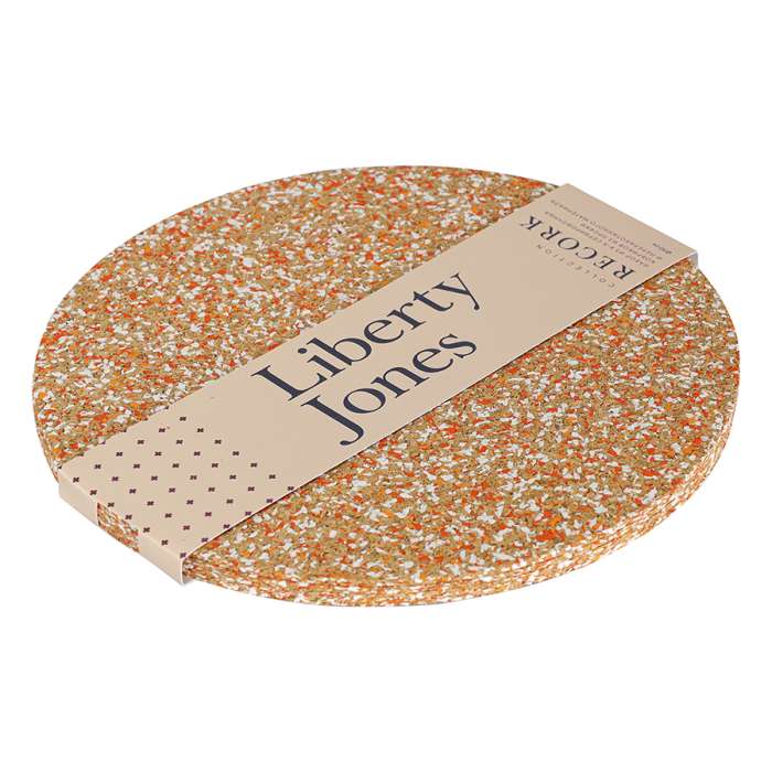 Набор из 4-х сервировочных ковриков из пробки и переработанного материала recork, D30 см Liberty Jones LJ0000318