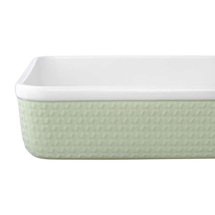 Блюдо для запекания Marshmallow, 37х26,8 см, зеленое LIBERTY JONES GBP_LJ_DSMRL_PRC_GRN