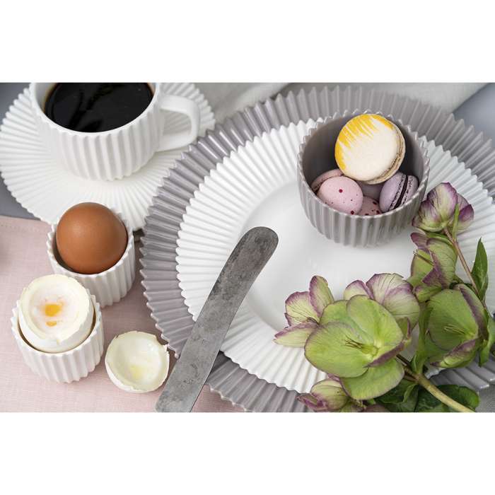 Набор из двух подставок для яиц белого цвета из коллекции edge, s Tkano TK23-TW_EGG0003