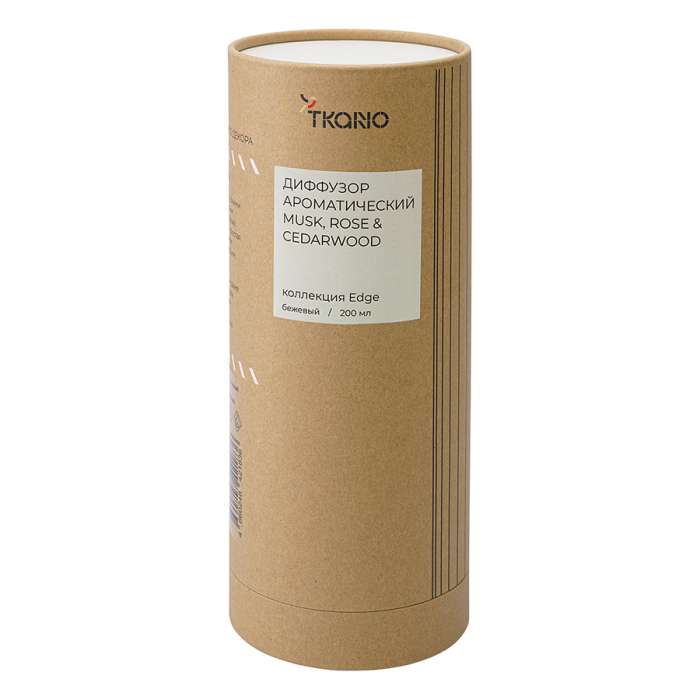 Диффузор ароматический musk, rose & cedarwood из коллекции edge, 200 мл, бежевый Tkano TK23-DIF0020