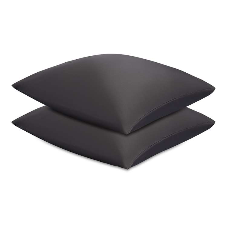 Набор наволочек из премиального сатина темно-серого цвета из коллекции essential, 70х70 см Tkano TK24-PC0033