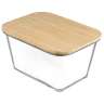 Контейнер для запекания и хранения прямоугольный eco store с крышкой из бамбука, 2,5 л Smart Solutions SFE-SS-CN-GLS-BM-2.5