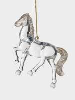 Игрушка елочная, 9 см, акрил, шампань, Лошадь, Horse ANNA LAFARG ANLAF-CT-001