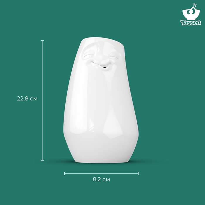 Ваза laid back, 23 см, белая Tassen T01.91.01