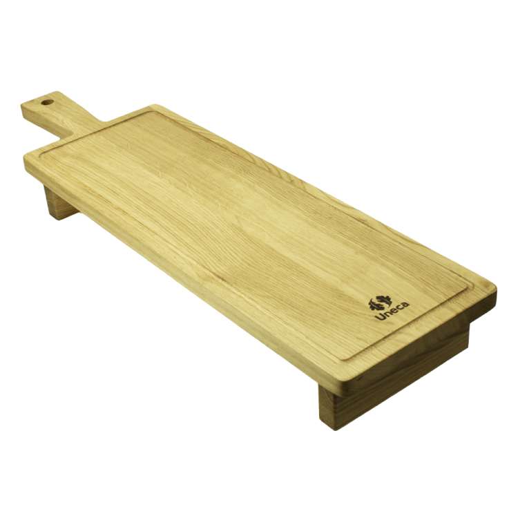 Uneca Доска сервировочная на ножках маленькая дубовая Uneca ДРБ-912/1